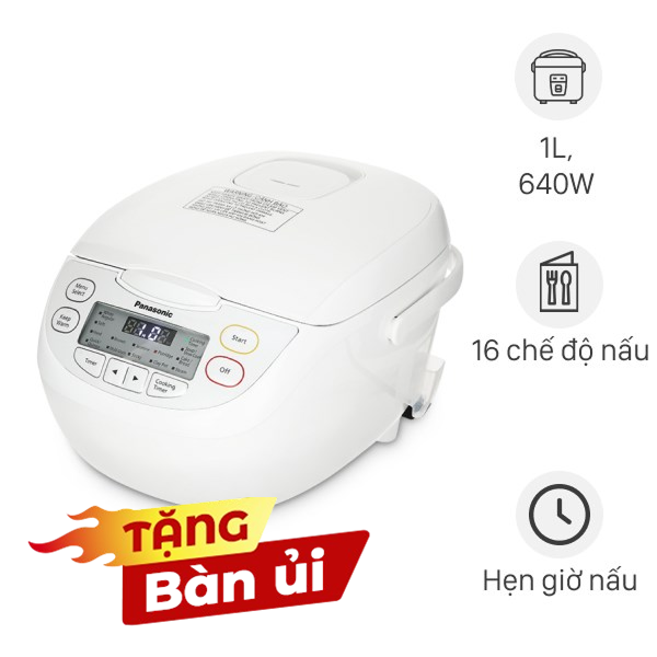 Nồi cơm điện tử Panasonic 1 lít SR-CL108WRAM