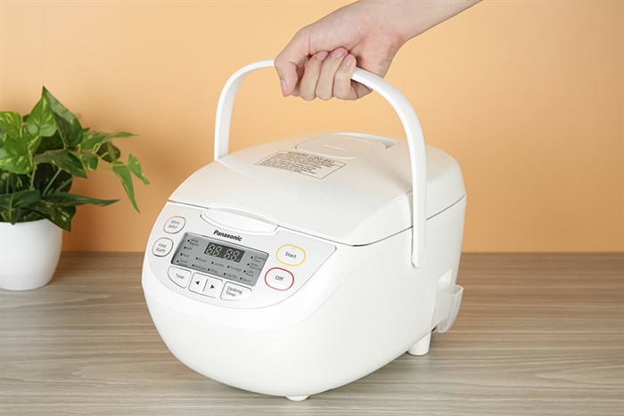 Nồi cơm điện tử Panasonic 1 lít SR-CL108WRAM Màu Trắng