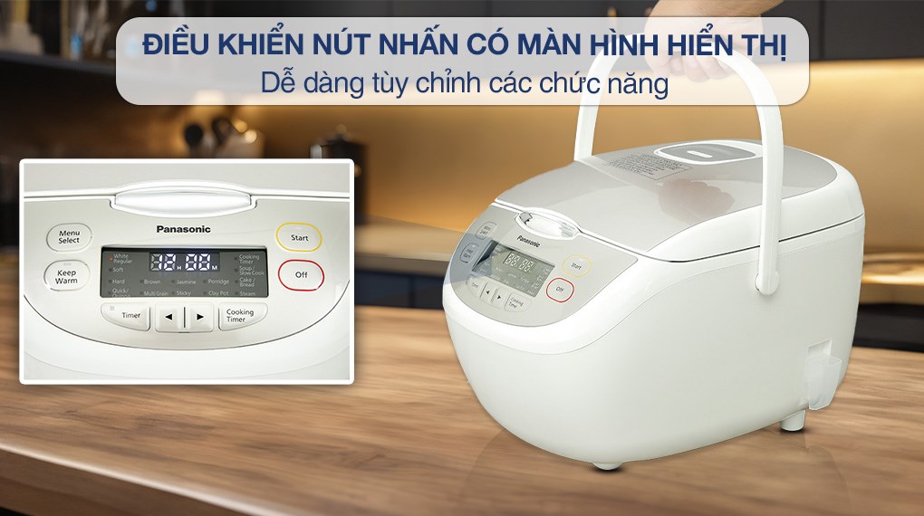 Nồi cơm điện tử Panasonic 1.8 lít SR-CP188NRAM