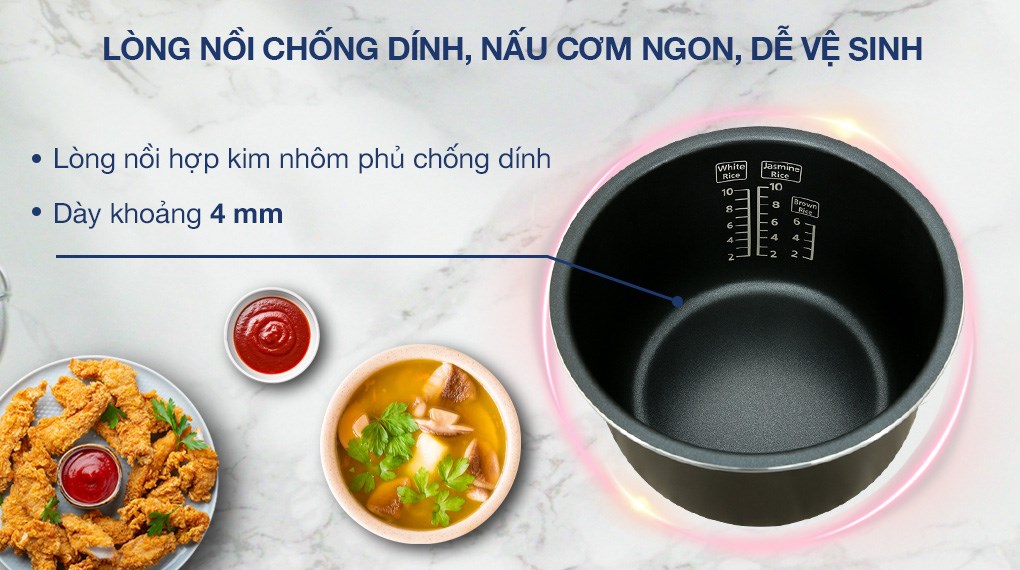 Nồi cơm điện tử Panasonic 1.8 lít SR-CP188NRAM