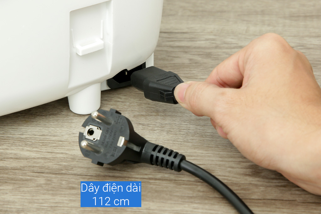 Nồi cơm điện tử Panasonic 1.8 lít SR-CP188NRAM Màu Trắng - Xám