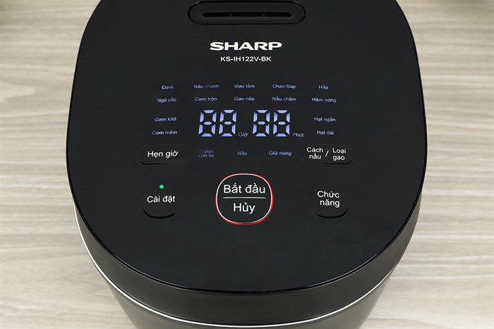 Nồi cơm cao tần Sharp 1.2 lít KS-IH122V-BK Màu Đen