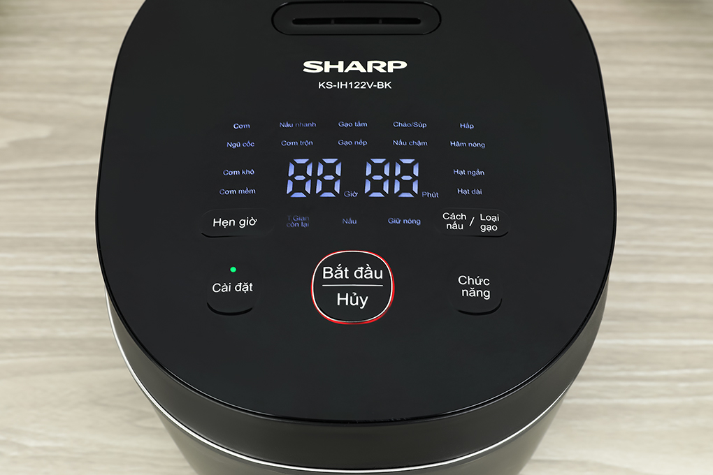 Nồi cơm cao tần Sharp 1.2 lít KS-IH122V-BK Màu Đen