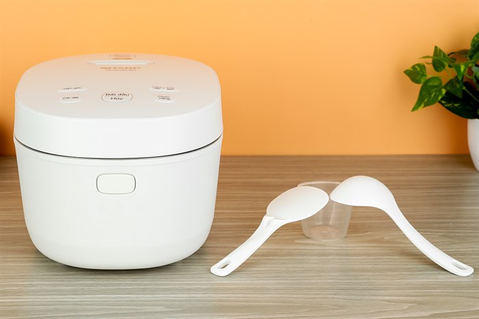 Nồi cơm cao tần Sharp 1.2 lít KS-IH122V-WH Màu Trắng