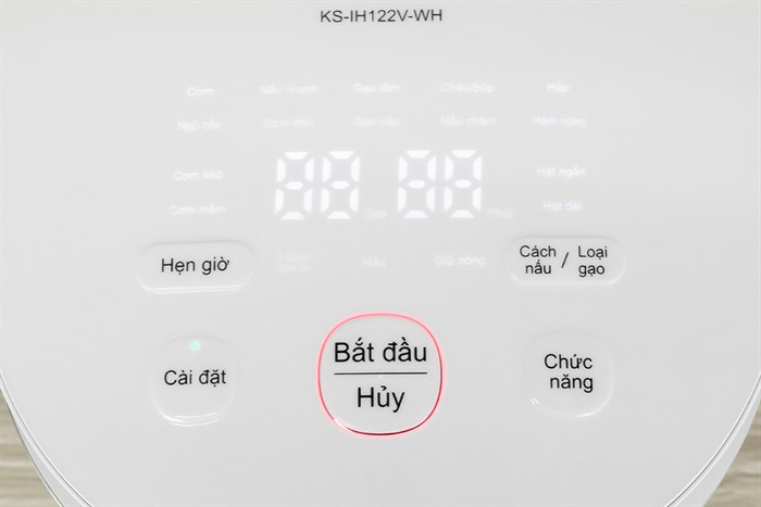 Nồi cơm cao tần Sharp 1.2 lít KS-IH122V-WH Màu Trắng