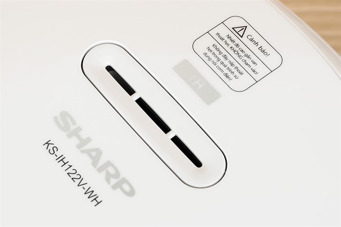 Nồi cơm cao tần Sharp 1.2 lít KS-IH122V-WH Màu Trắng