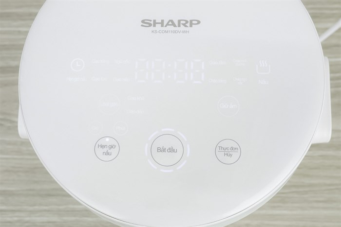 Nồi cơm điện tử Sharp 1.1 lít KS-COM110DV-WH Màu Trắng