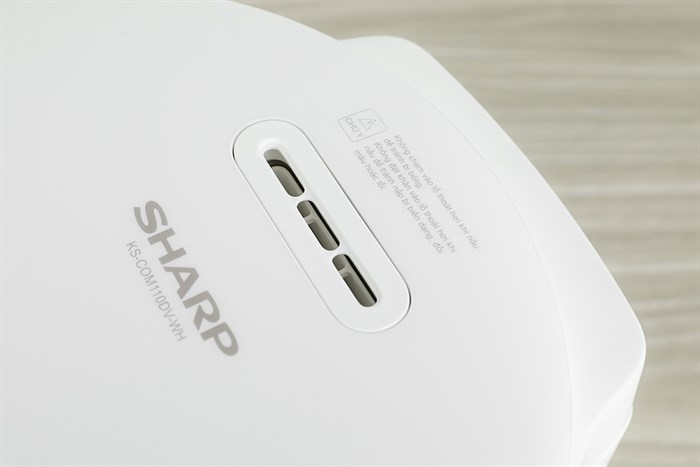 Nồi cơm điện tử Sharp 1.1 lít KS-COM110DV-WH Màu Trắng