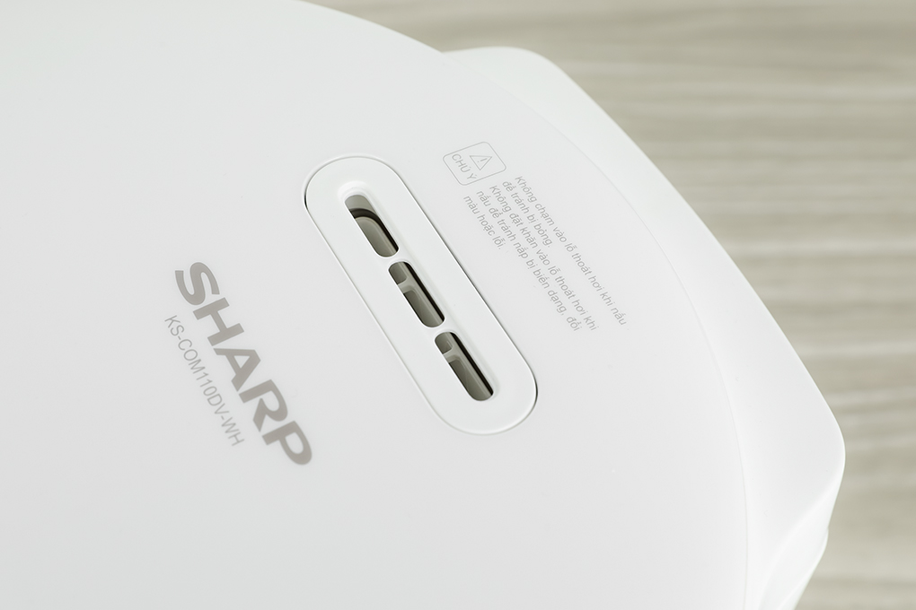Nồi cơm điện tử Sharp 1.1 lít KS-COM110DV-WH Màu Trắng