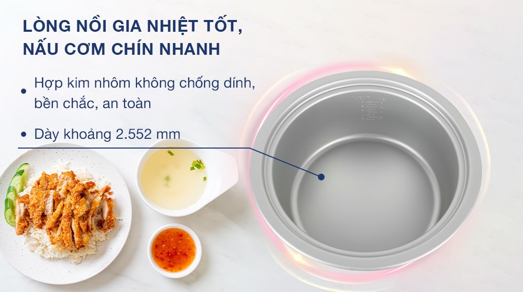 Nồi cơm nắp rời Panasonic 7.2 lít SR-GA721WRA