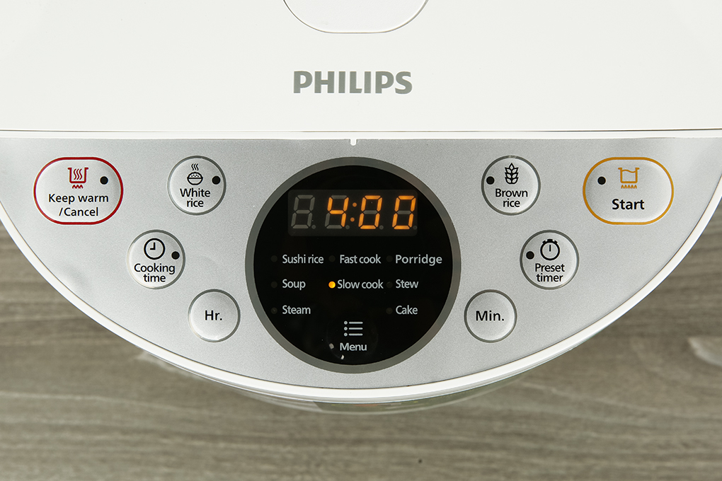 Nồi cơm điện tử Philips 1.8 lít HD4515/55 Màu Trắng