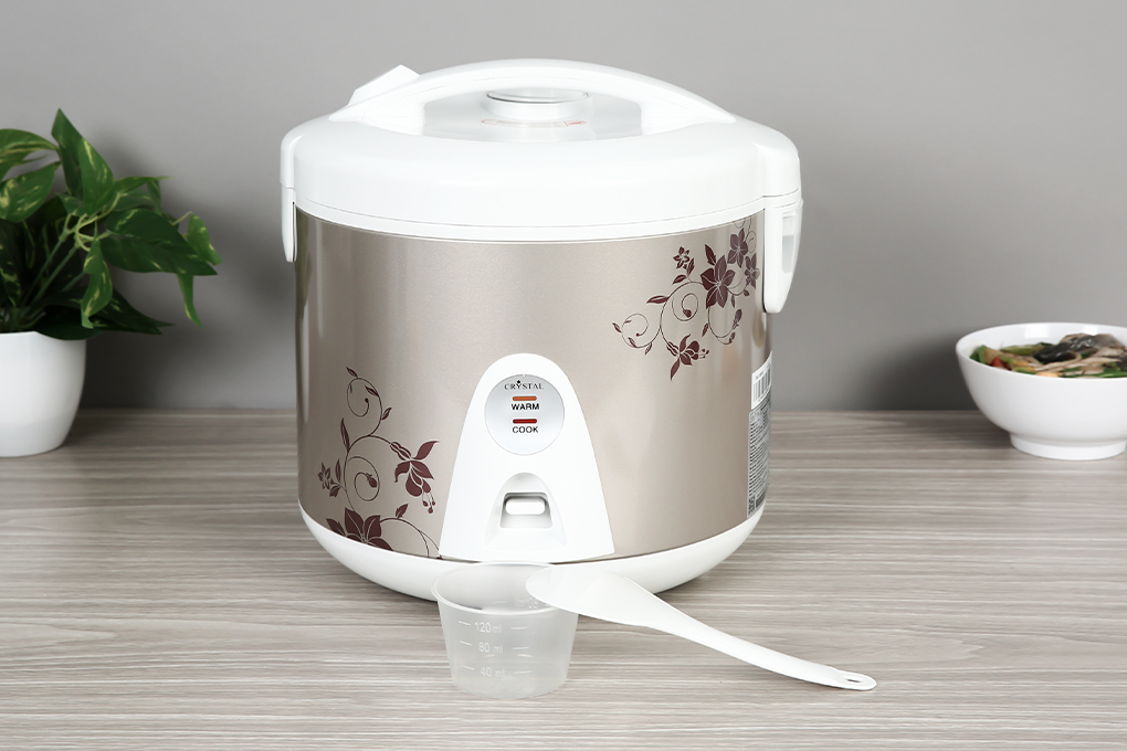 Nồi cơm nắp gài Crystal 1.8 lít JRC-180FE Màu Xám