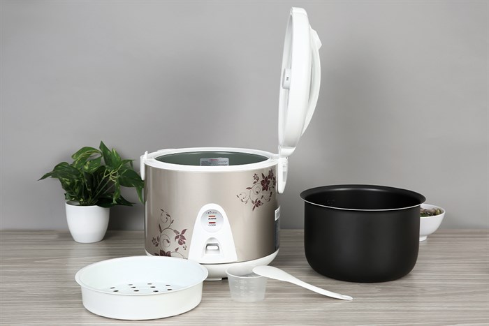 Nồi cơm nắp gài Crystal 1.8 lít JRC-180FE Màu Xám
