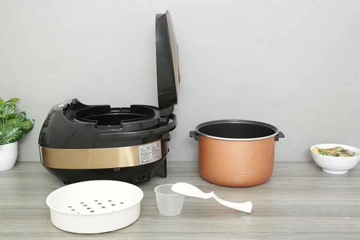 Nồi cơm điện tử Crystal 1.8 lít JS-E50C Màu Vàng đồng