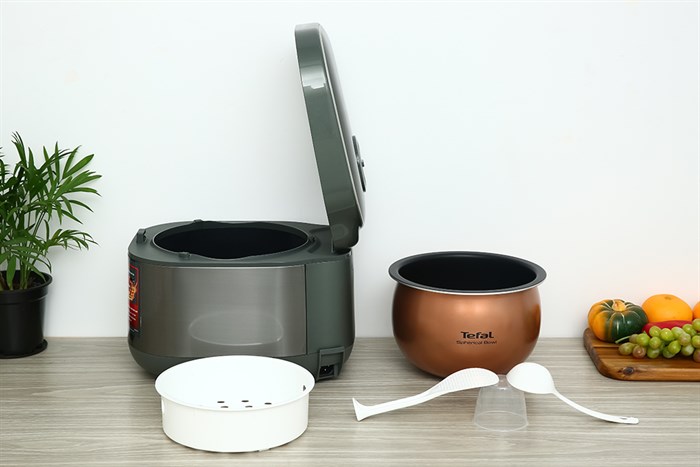 Nồi cơm cao tần Tefal 1.8 lít RK818A68 Màu Xám