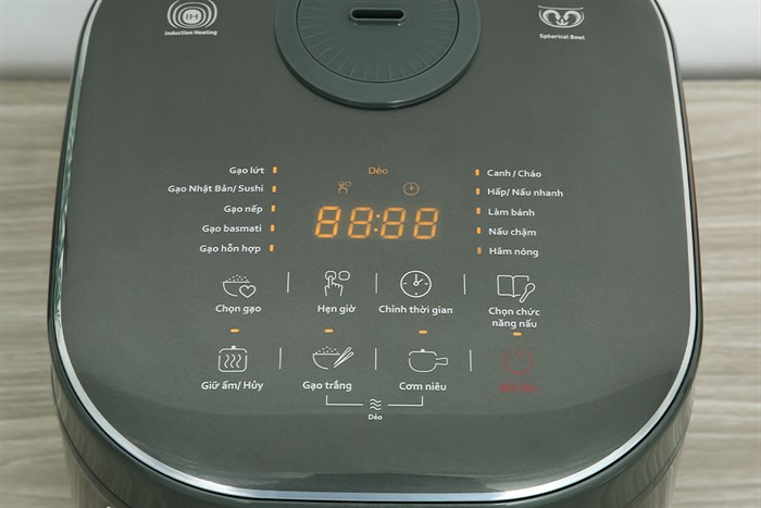 Nồi cơm cao tần Tefal 1.8 lít RK818A68 Màu Xám