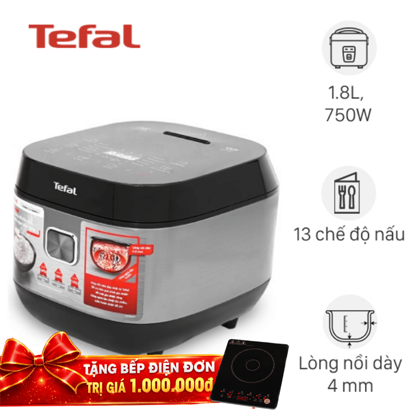 Nồi cơm điện tử Tefal 1.8 lít RK776B68
