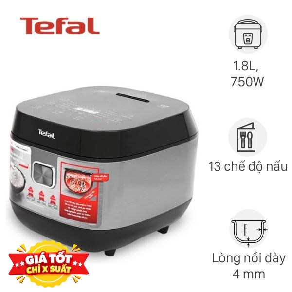 Nồi cơm điện tử Tefal 1.8 lít RK776B68