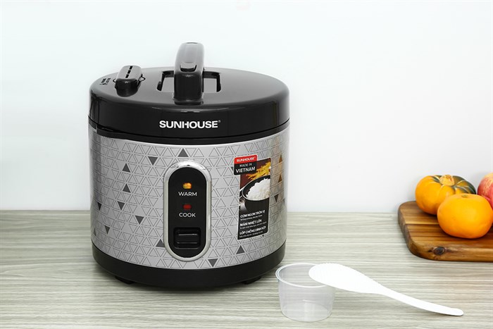 Nồi cơm nắp gài Sunhouse 1.8 lít SHD8630 Màu Xám đậm