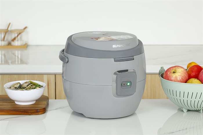 Nồi cơm nắp gài Sunhouse 1.8 lít SHD8663G Màu Xám