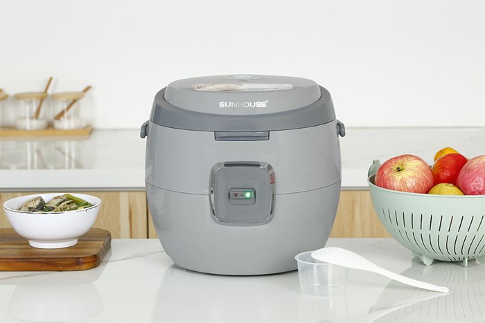 Nồi cơm nắp gài Sunhouse 1.8 lít SHD8663G Màu Xám