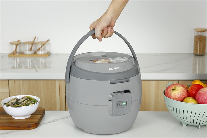 Nồi cơm nắp gài Sunhouse 1.8 lít SHD8663G Màu Xám