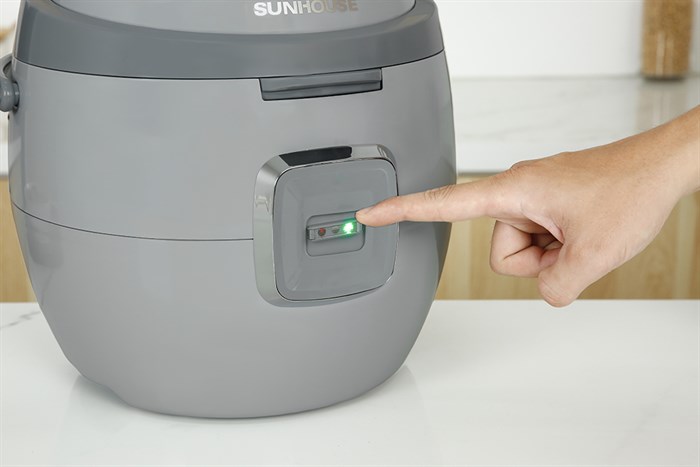 Nồi cơm nắp gài Sunhouse 1.8 lít SHD8663G Màu Xám