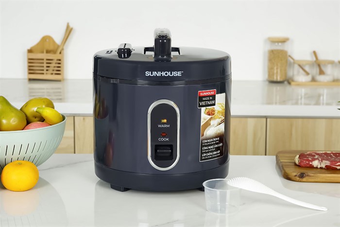 Nồi cơm nắp gài Sunhouse 3 lít SHD8309 Màu Xanh than