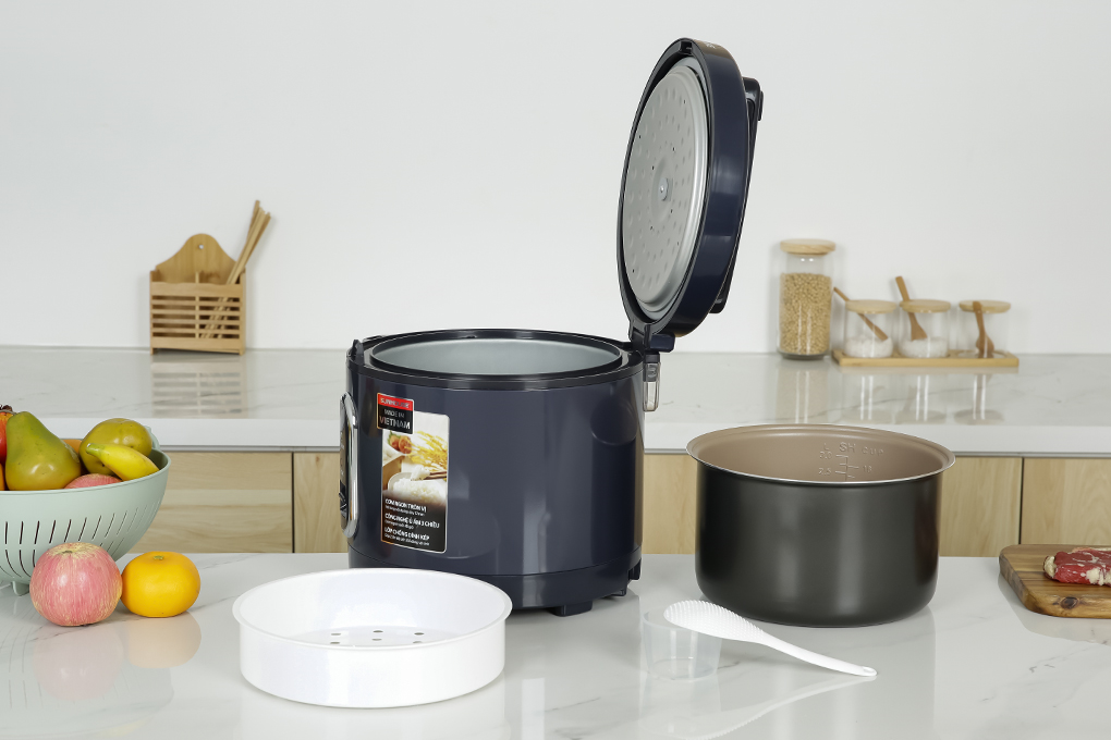 Nồi cơm nắp gài Sunhouse 3 lít SHD8309 Màu Xanh than