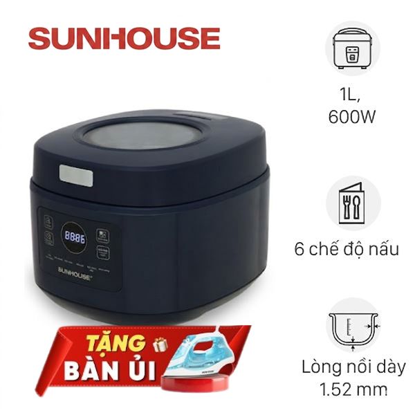 Nồi cơm điện tử Sunhouse 1 lít SHD8802