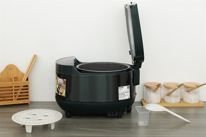 Nồi cơm điện tử Philips 1.8 lít HD4518/62 Màu Xanh đen