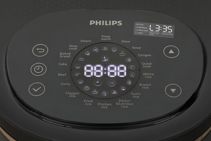 Nồi cơm cao tần Philips 1.5 lít HD4539/62 Màu Đen