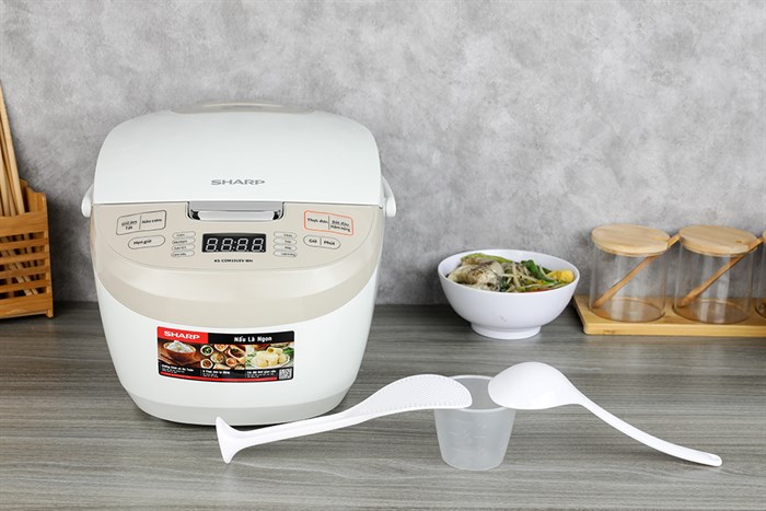 Nồi cơm điện tử Sharp 1.8 lít KS-COM191EV-WH
