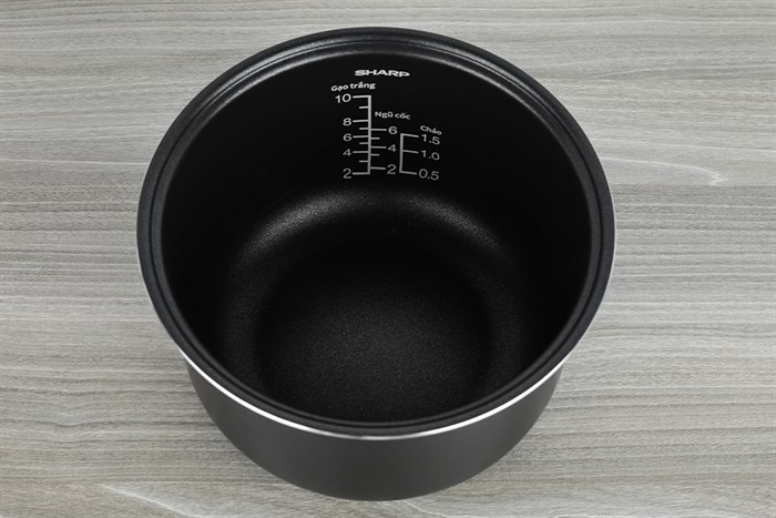 Nồi cơm điện tử Sharp 1.8 lít KS-COM194EV-BK Màu Đen - Xám