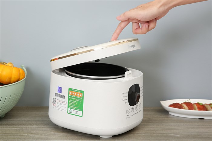 Nồi cơm điện tử Tefal 0.7 lít RK515168 Màu Trắng
