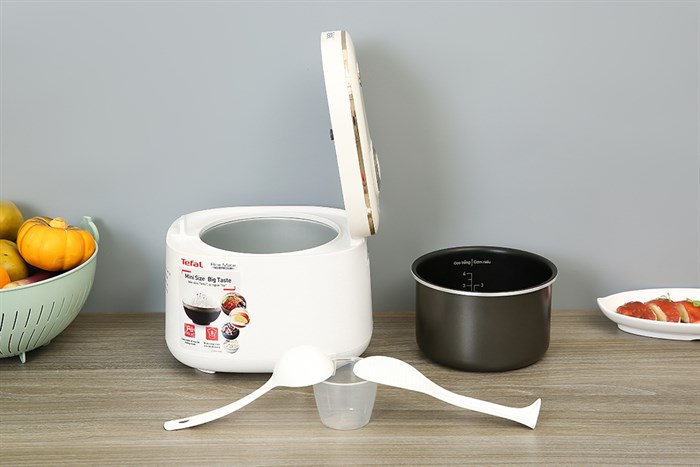 Nồi cơm điện tử Tefal 0.7 lít RK515168 Màu Trắng