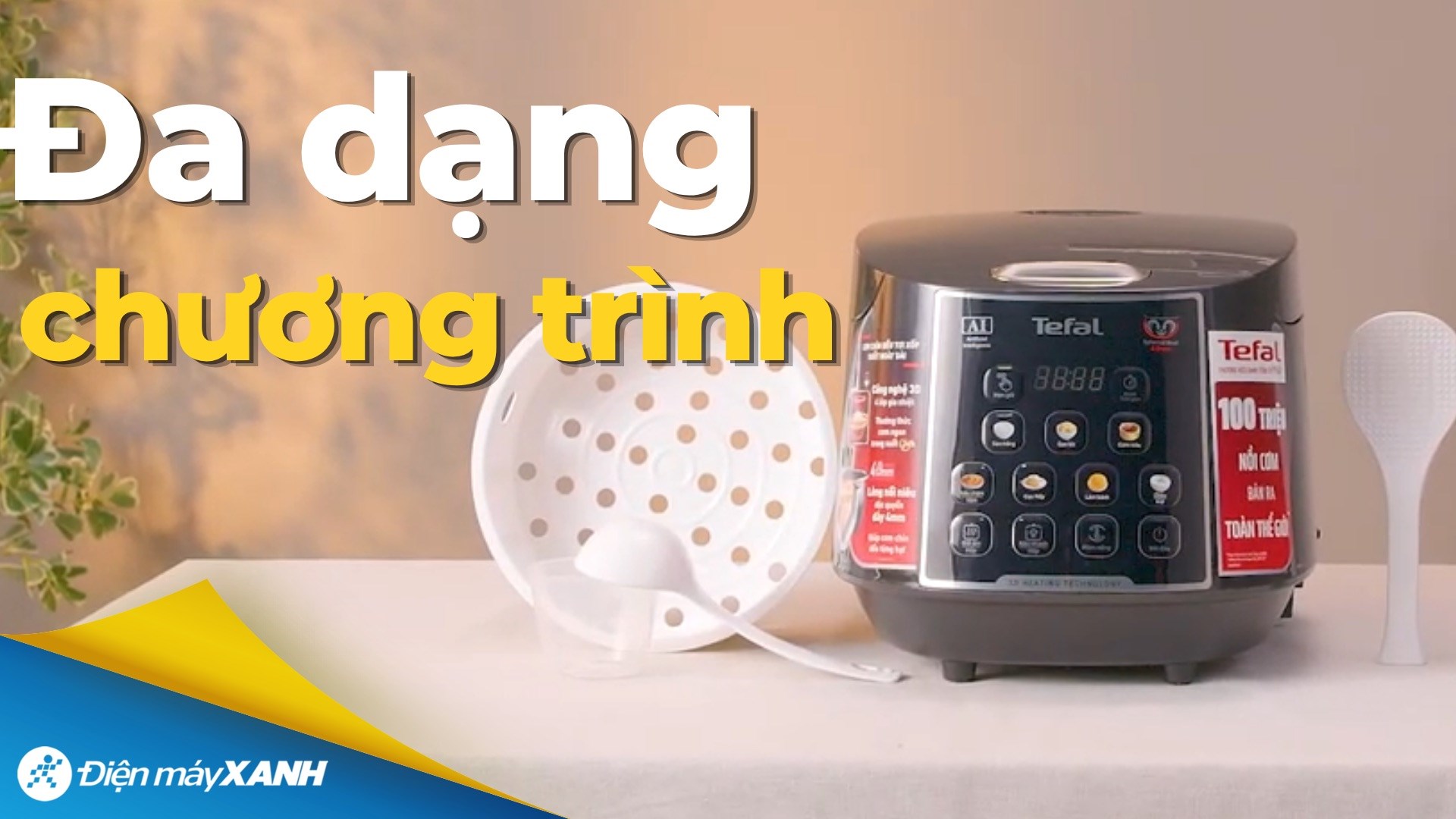 Nồi cơm điện tử Tefal 1.8 lít RK737868