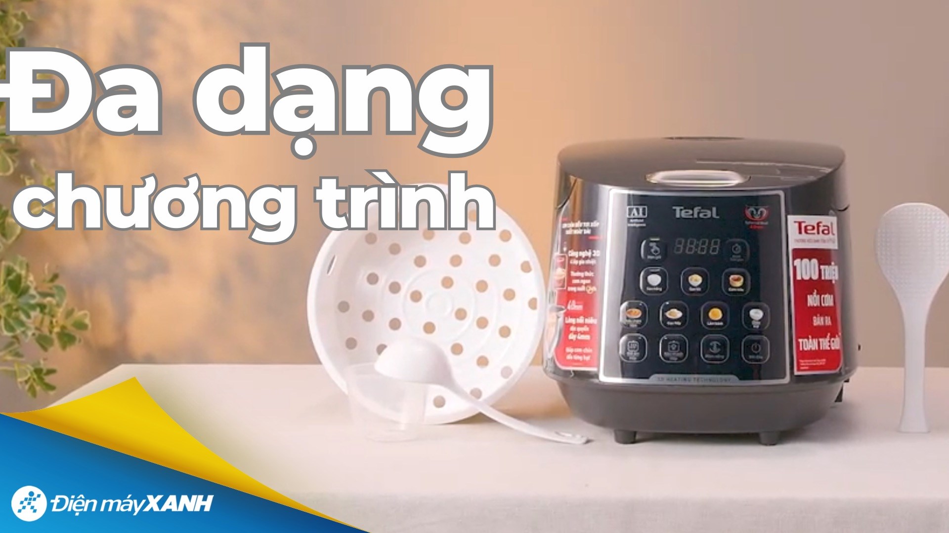 Nồi cơm điện tử Tefal 1.8 lít RK737868