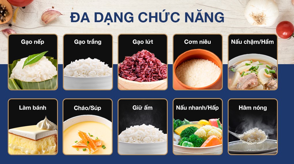 Nồi cơm điện tử Tefal 1.8 lít RK737868