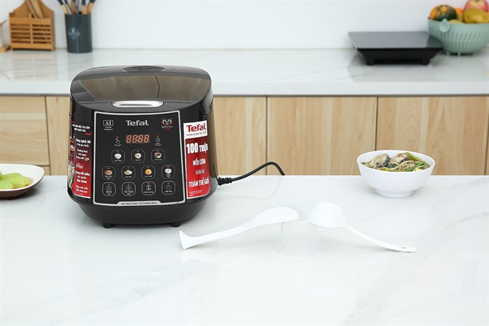 Nồi cơm điện tử Tefal 1.8 lít RK737868 Màu Đen