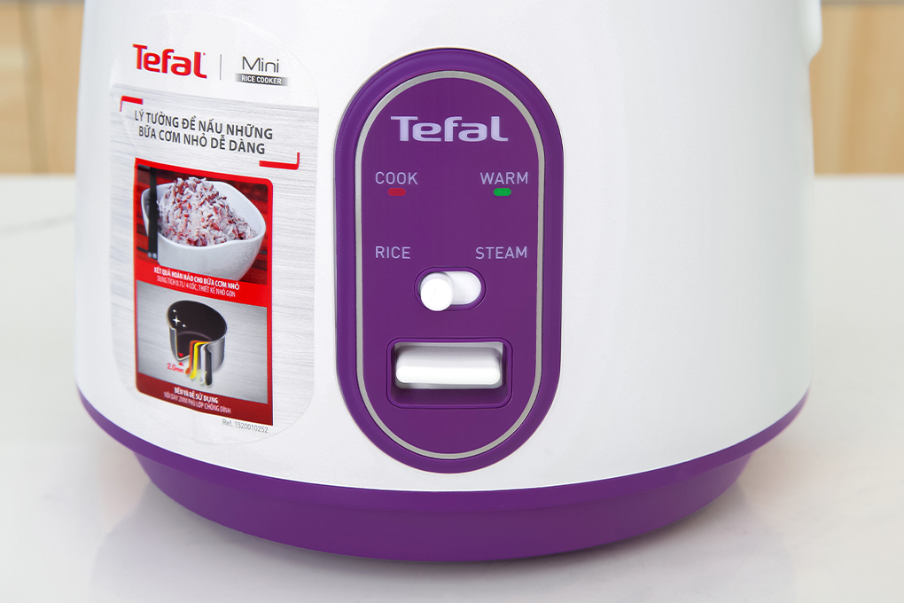 Nồi cơm nắp gài Tefal 0.7 lít RK224168 - Bảng điều khiển, chế độ nấu