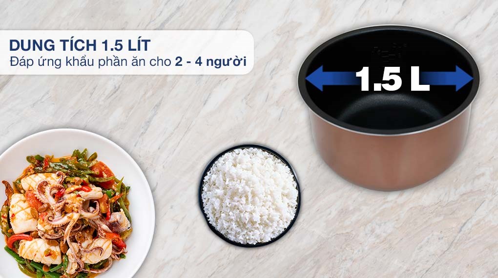 Nồi cơm điện tử Kangaroo 1.5 lít KG15RCE2