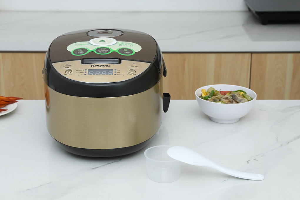 Nồi cơm điện tử Kangaroo 1.5 lít KG15RCE2 Màu Vàng