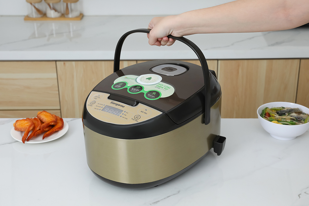 Nồi cơm điện tử Kangaroo 1.5 lít KG15RCE2 Màu Vàng