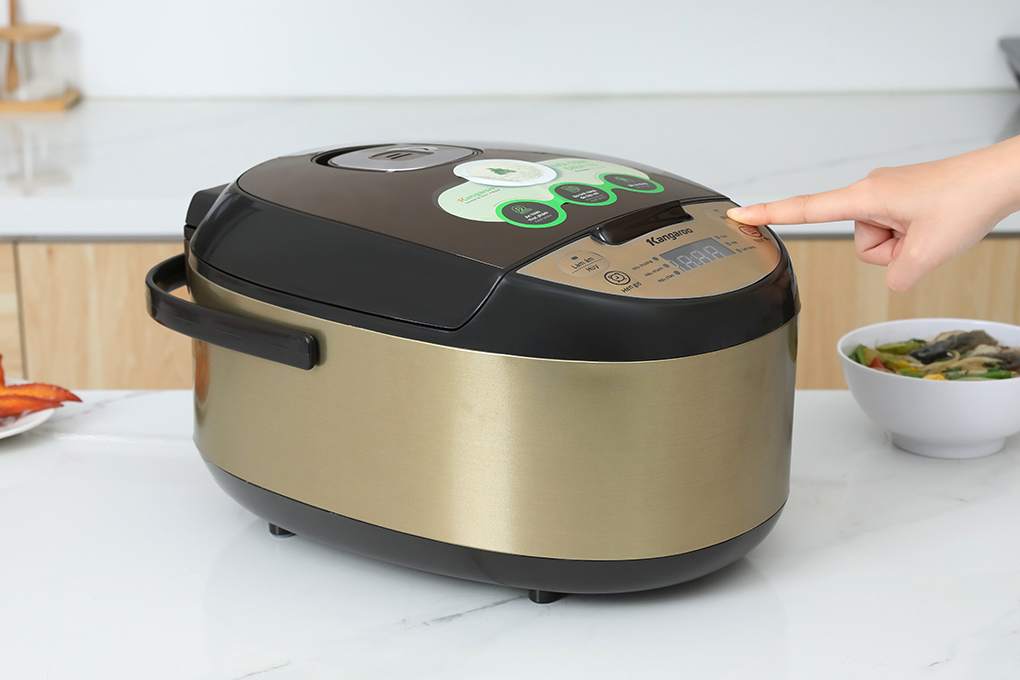 Nồi cơm điện tử Kangaroo 1.5 lít KG15RCE2 Màu Vàng