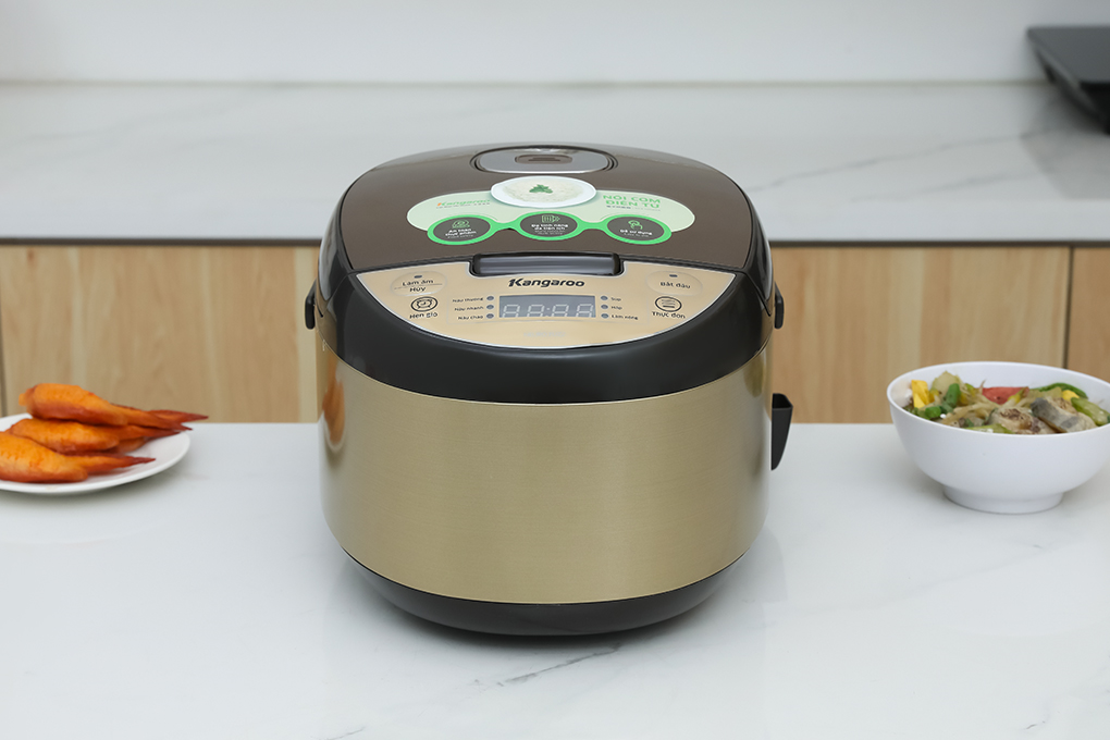 Nồi cơm điện tử Kangaroo 1.5 lít KG15RCE2 Màu Vàng