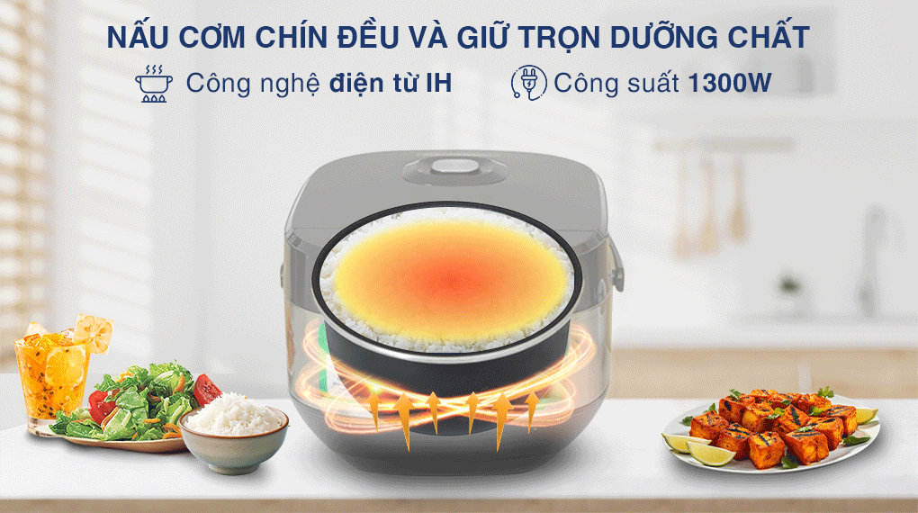 Nồi cơm cao tần Kangaroo 1.5 lít KG15RIH1