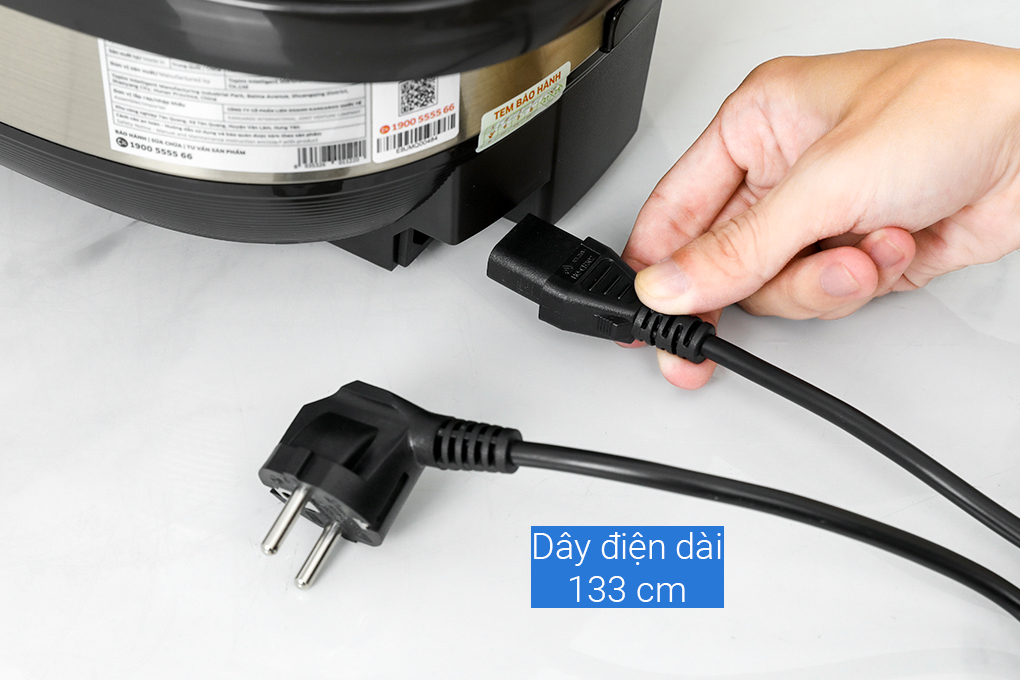 Nồi cơm cao tần Kangaroo 1.5 lít KG15RIH1 Màu Đen - Bạc