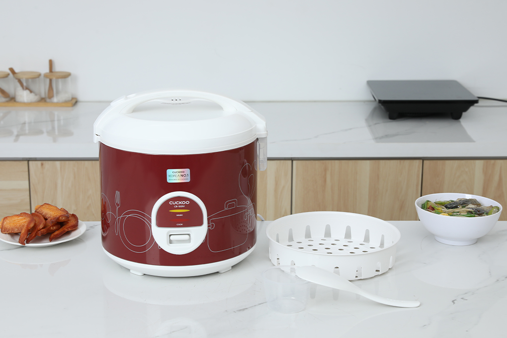 Nồi cơm nắp gài Cuckoo 1.8 lít CR-1001V/RDWHCRVNCV Màu Đỏ