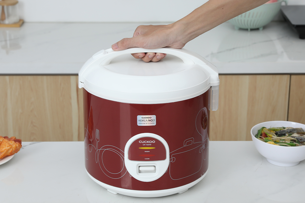 Nồi cơm nắp gài Cuckoo 1.8 lít CR-1001V/RDWHCRVNCV Màu Đỏ